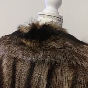 Genuine Raccoon Fur Coat - EUC